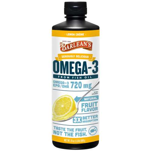 BARLEAN'S OMEGA FISH OIL LEMONZEST SWR 