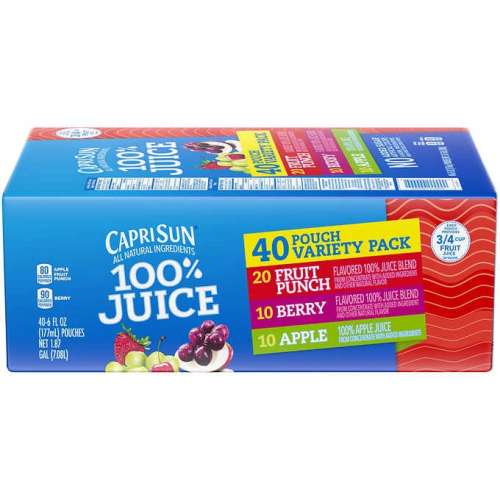 CAPRI SUN 100% JUICE VTY PACK    