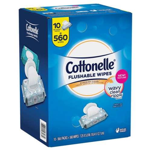 COTTONELLE FLUSHABLE CLEANSING CLOTHS