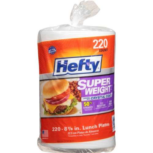 HEFTY SUPER WEIGHT FOAM PLATE - Valdez Market