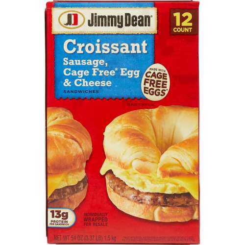 JIMMY DEAN CROISSANT SANDWICHES CAGE FREE