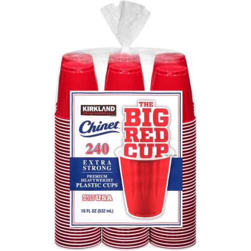 KIRKLAND SIGNATURE 18 OZ RED CUPS