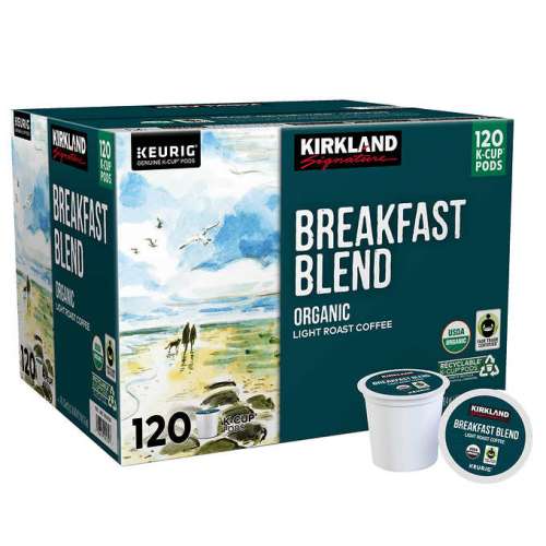 KIRKLAND SIGNATURE BREAKFAST BLEND ORGANIC & RECYCLABLE