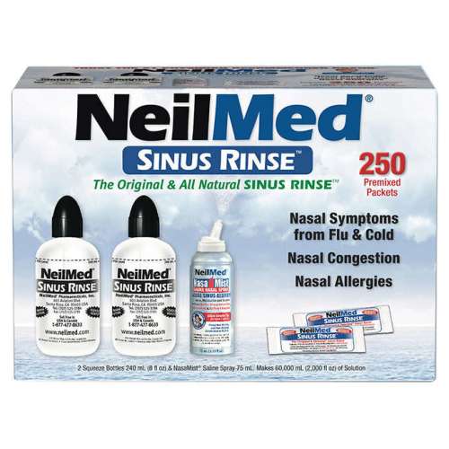 NEILMED SINUS RINSE W/ 2 BOTTLES/250 PACKETS  