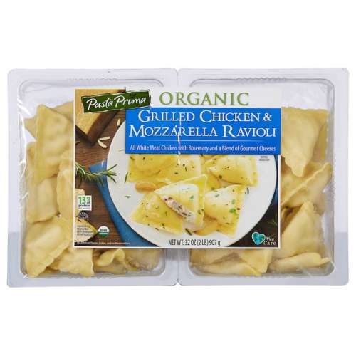 PASTA PRIMA ORGANIC CHICKEN & MOZZARELLA RAVIOLI