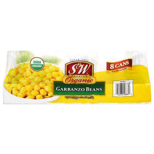 S & W ORGANIC GARBANZO BEANS 