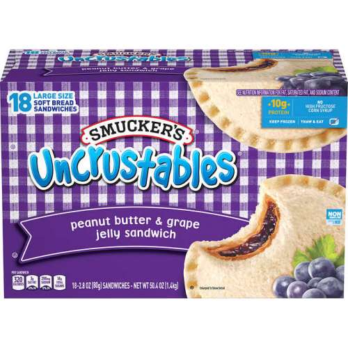 SMUCKERS UNCRUSTABLES PEANUT BUTTER & GRAPE