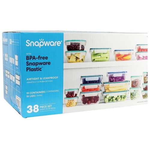 SNAPWARE  38- PIECE PLASTIC FOOD STORAGE SET