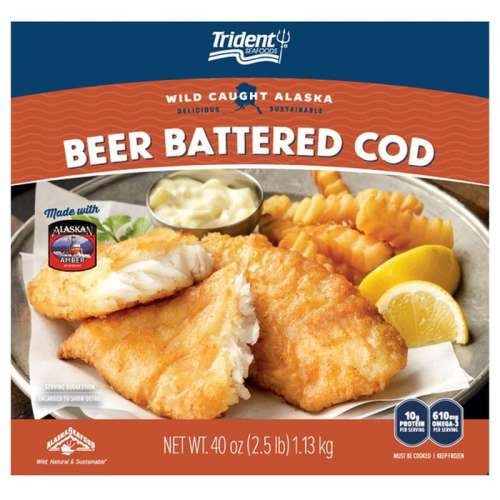 TRIDENT SEAFOODS BEER BATTERED COD