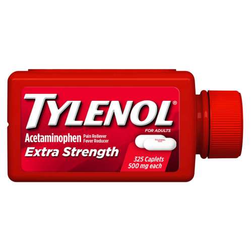 TYLENOL EXTRA STRENGTH 500MG CAPLETS          