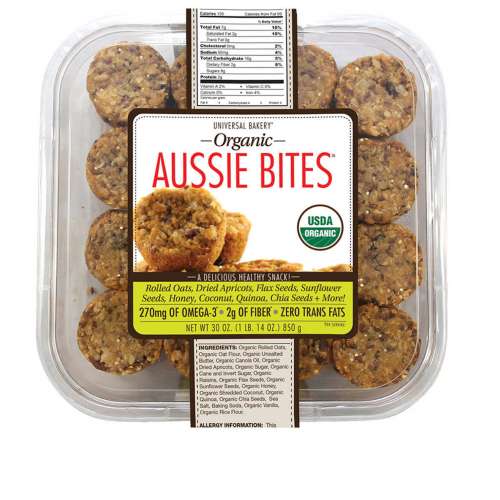 UNIVERSAL BAKERY ORGANIC AUSSIE BITES   